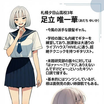 オタクに厳しいギャルの足立唯一華さん紹介