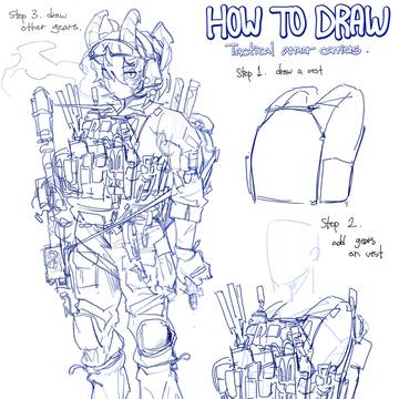 how to draw armors