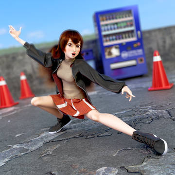謎のポーズ