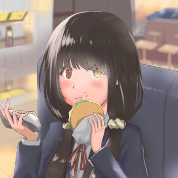 食事中