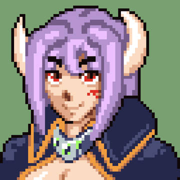 トラキア様式の顔ドット絵