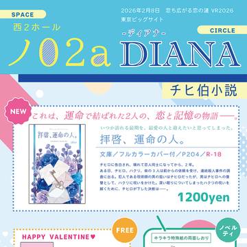 【2/8忽ち広がる恋の漣】お品書き＋組版サンプル