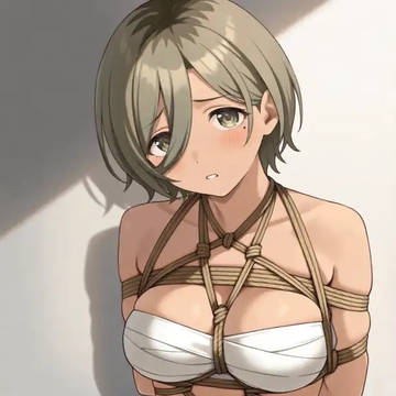 【リクエスト】ガールズバンドクライ ルパ 菱縄あぐら縛り