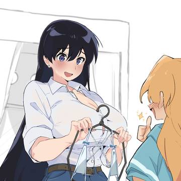 水着を選んでもらう凪さん