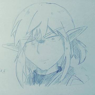 ゼルダの伝説の林克を描きました（我是一名中文使用者）