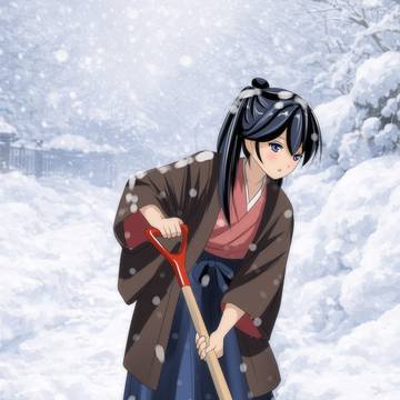 雪かき鳳翔さん