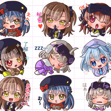 ドルフロ2_1周年スタンプ