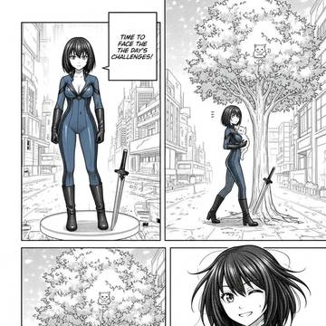 草場恵流　インビジブルウーマン着せ替え漫画3