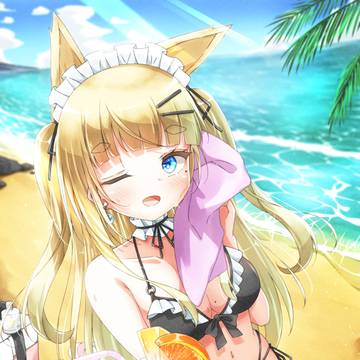 ケモミミツインテールの女の子