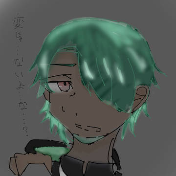 片目隠れ気にしてる井伏先生。