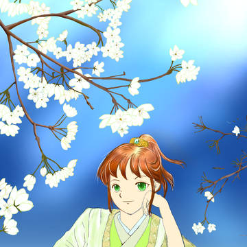 梨花の樹元にて