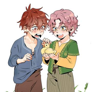 smol Roach and his goose (OC)