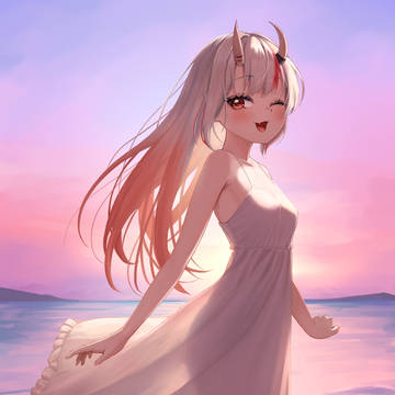 白ワンピお嬢