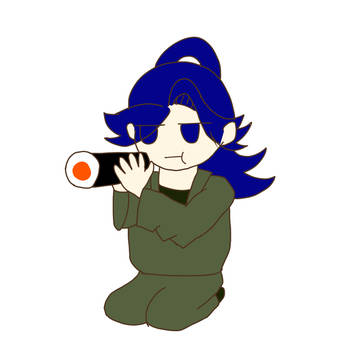 恵方巻きを藤内に食べさせて見たよ