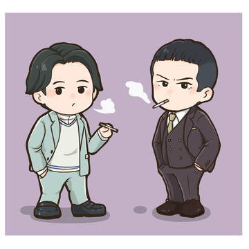 喫煙者なお2人
