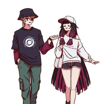 Columbina and Aether in casuals