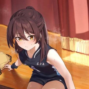 練習終わりも注目のリベロちゃんn