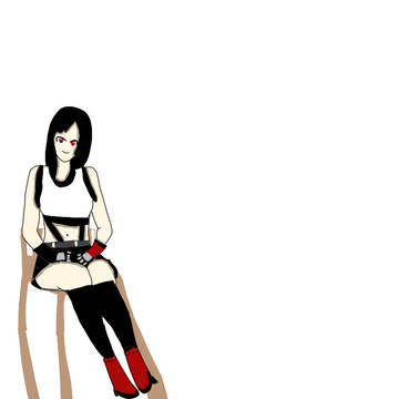 ティファ描いてみた!
