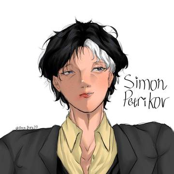 Simon without his glasses