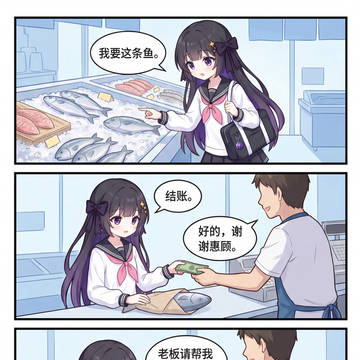 当林萱去买鱼……