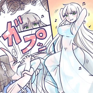【Commission】鬼娘ちゃん VS Lunaちゃん