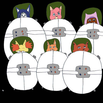 Inflated Spacesuit Fox Girls/MM