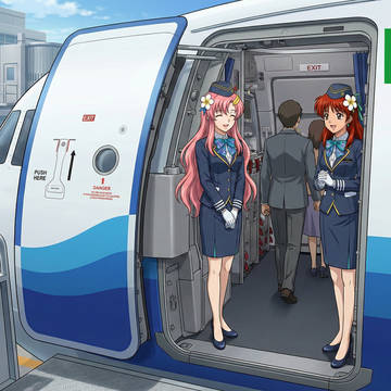 ラクスクラインとアニスファームがお客様をお出迎え