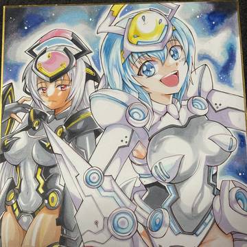 乙女色紙3枚
