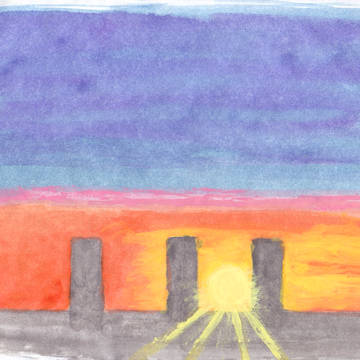 太陽が沈む