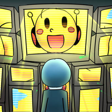 DJ glued on the screen!