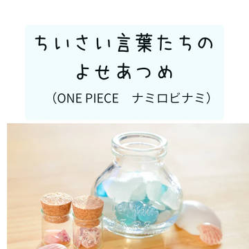 ちいさい言葉たちのよせあつめ(ONE PIECE　ナミロビナミ)
