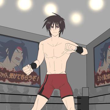 【COMMISSION】シン・アスカ（プロレスコスチューム）