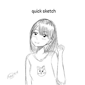 quick sketch girl かわいい女の子
