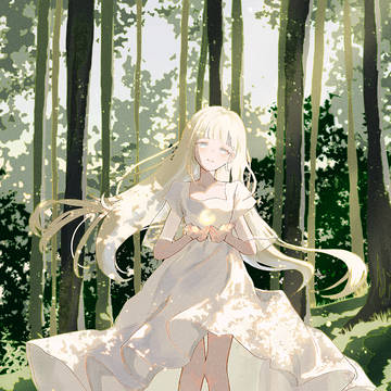 掌の月