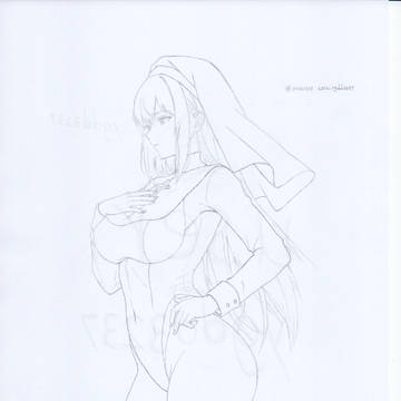 高衩貼身緊身少布料連身衣禮服美女