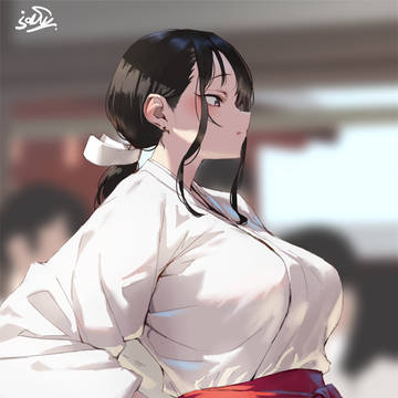 スタイル盛られすぎてる巫女さん