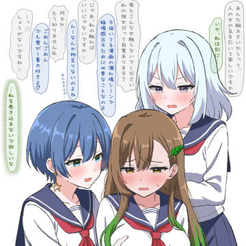 百合に挟まる女の子🌿