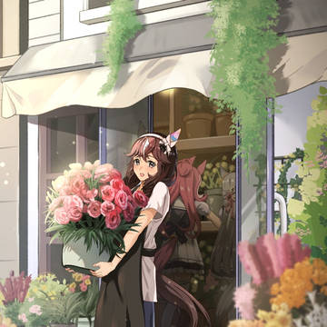 カレンブーケドールが居るお花屋さん