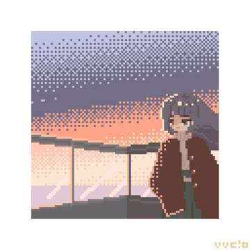 遠望の夕暮れ