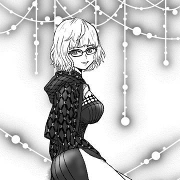 白黒モレー