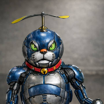 未来の世界の猫型ロボット