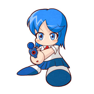 クリアワルザーを構えたるりかちゃん