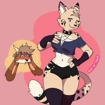Elaine dressed as Loona