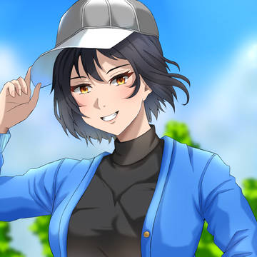 Blue Cardigan Girl | 青いカーディガン