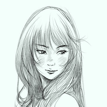 黒髪の女性