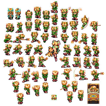 SFC聖剣伝説3よりリースのモーション集