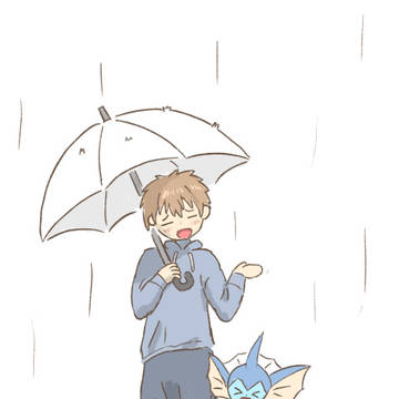 雨の日は傘なんて意味ない
