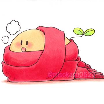 おいものマフラー巻