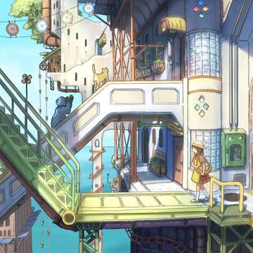 ◆高層アパート連絡通路