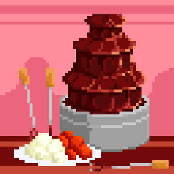 ドット絵バレンタイン